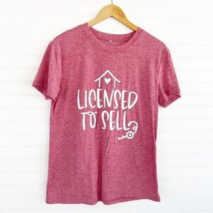 Real Estate Licensed to Sell graphic Tshirt Size Medium